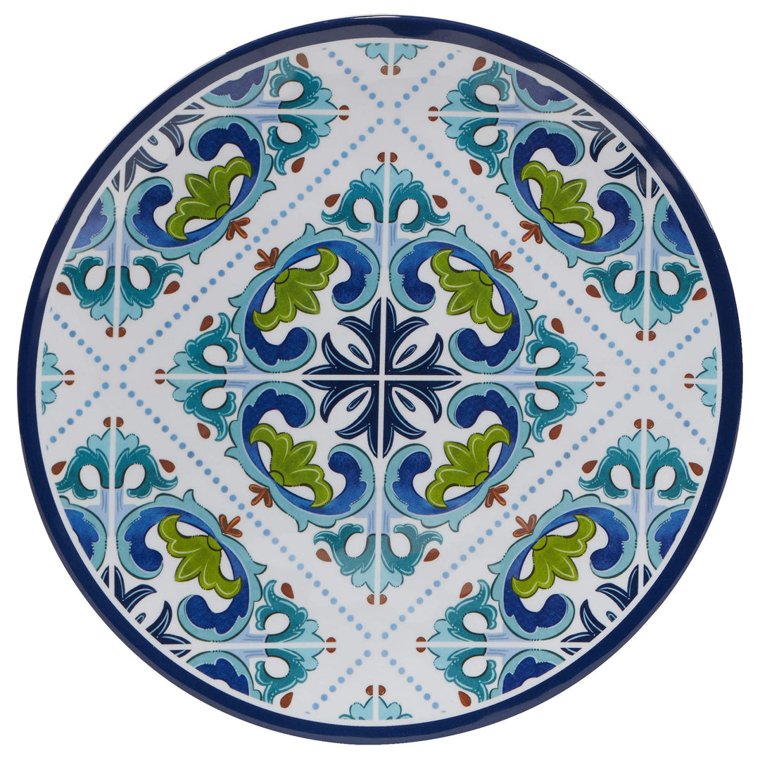 Certified International Mosaic Melamine 11" Dinner Plates Set of 6 Multicolor - Diamond Home USA