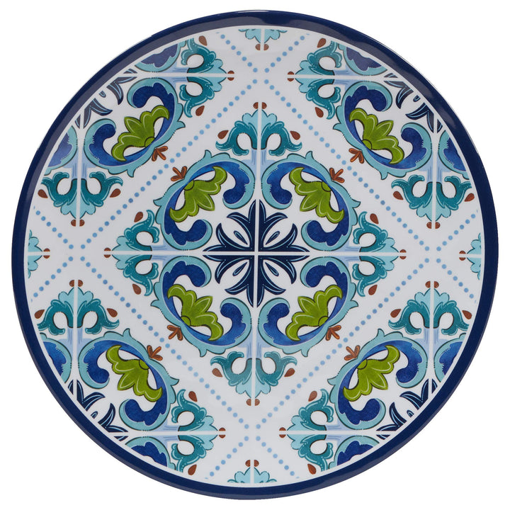 Certified International Mosaic Melamine 11" Dinner Plates Set of 6 Multicolor - Diamond Home USA