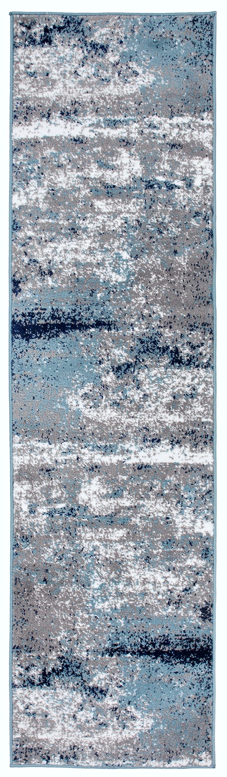 Rugshop Distressed Abstract Watercolor Area Rug