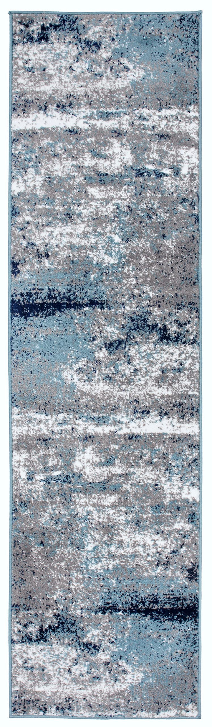 Rugshop Distressed Abstract Watercolor Area Rug