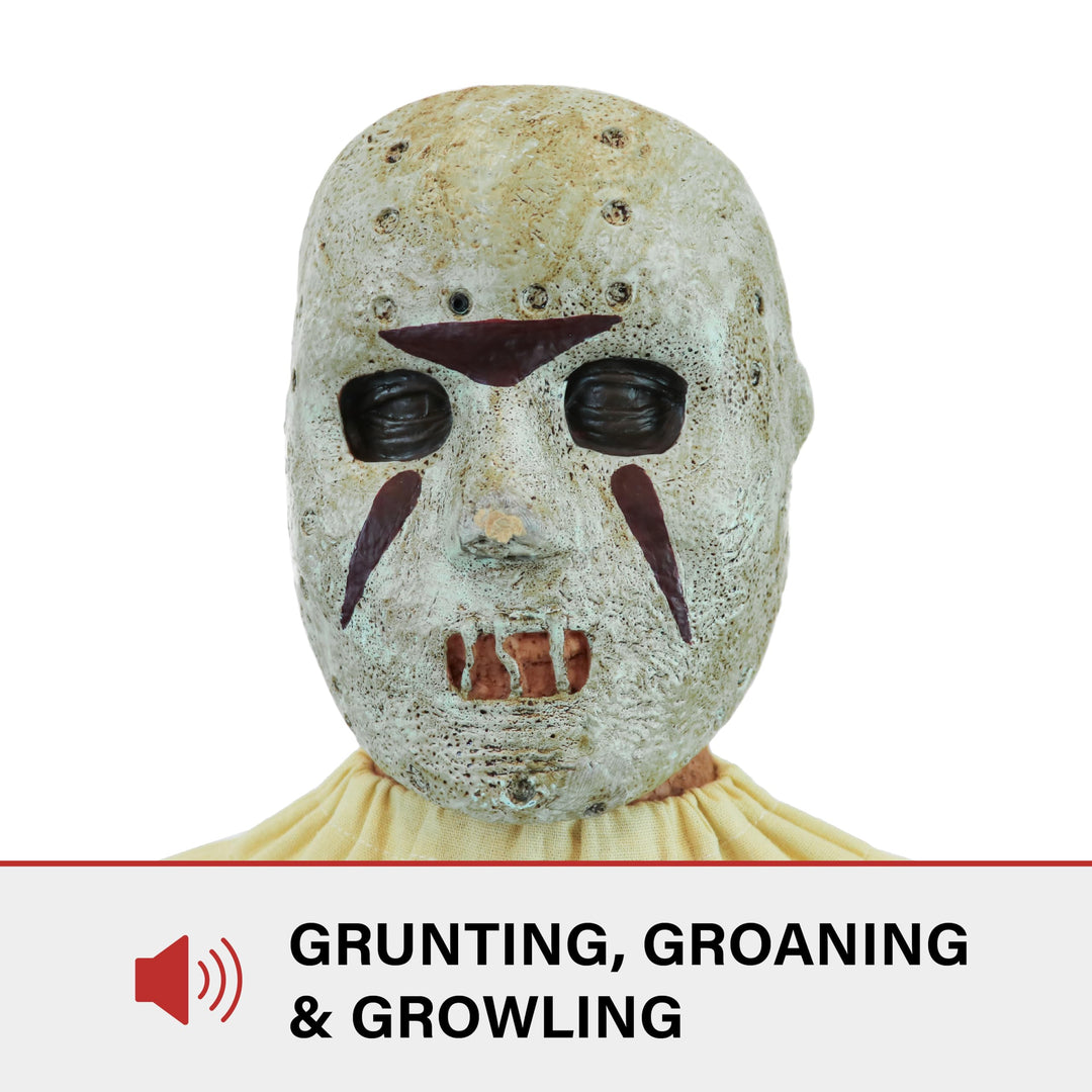 Haunted Hill Farm Motion-Activated Thrashing Prisoner by Tekky Sitting Halloween - Diamond Home USA