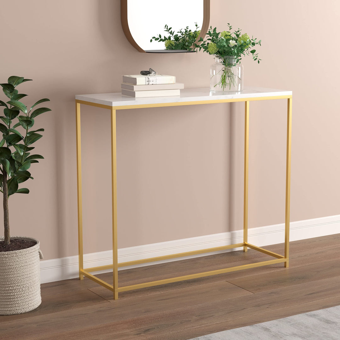 Entryway Table/Console Table/Sofa Couch Table/Accent Table-31 Long/Marble with