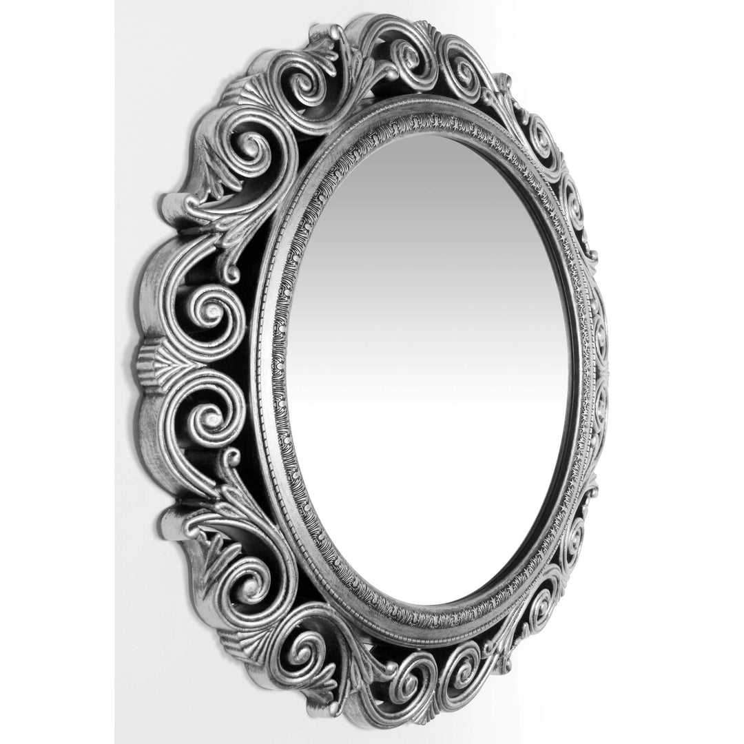 Antique Silver 23 Inch Traditional Decorative Wall Mirror - Diamond Home USA