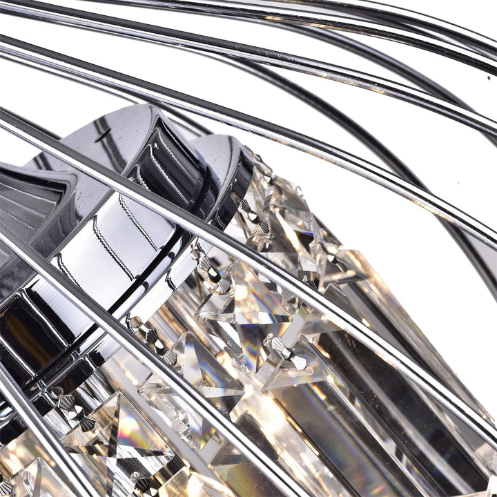 Hong Kong Best New Zhu Yuan Lighting Co. Argo 3Light Chrome SemiFlush Mount - Diamond Home USA