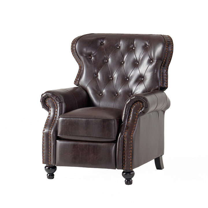 Christopher Knight Home Walder Reconstituted Bycast Leather Recliner Brown