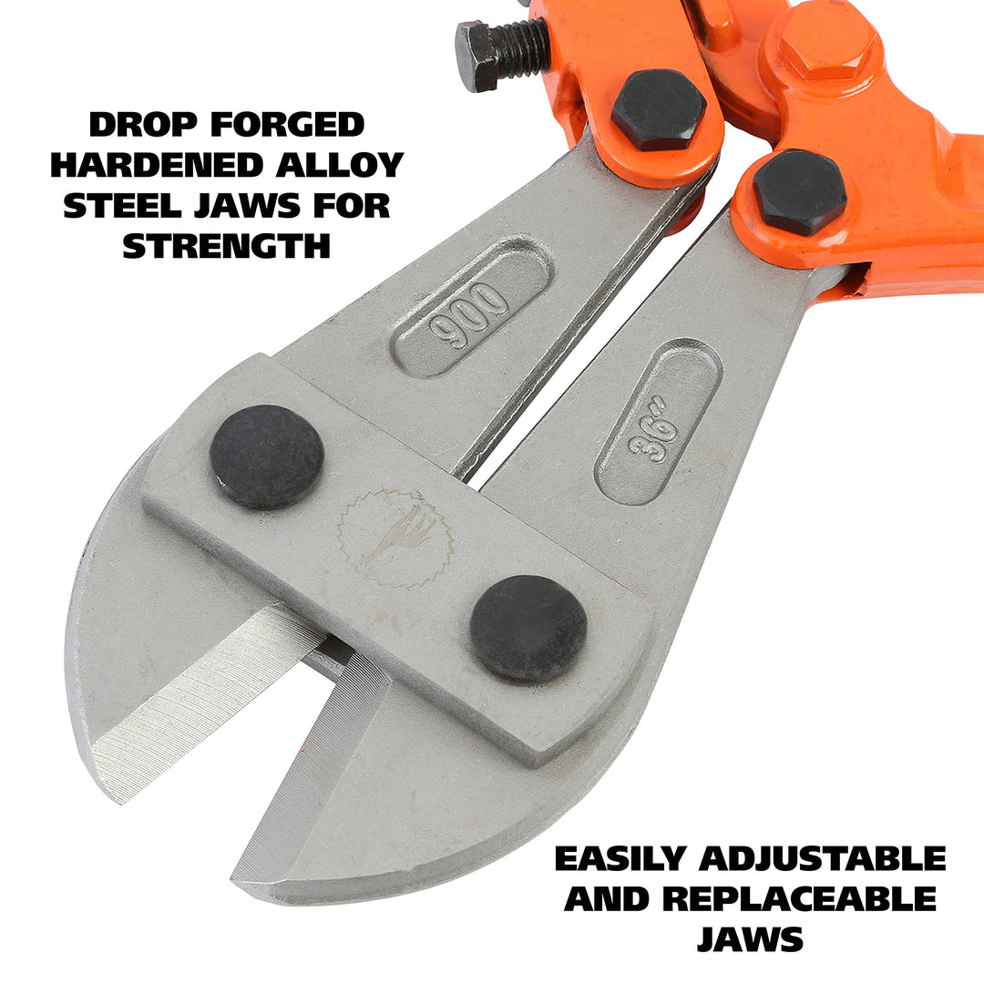 GreatNeck BC36 36-Inch Bolt Cutters Cuts Bolt Nails Locks Rivets Chains & Wire - Diamond Home USA