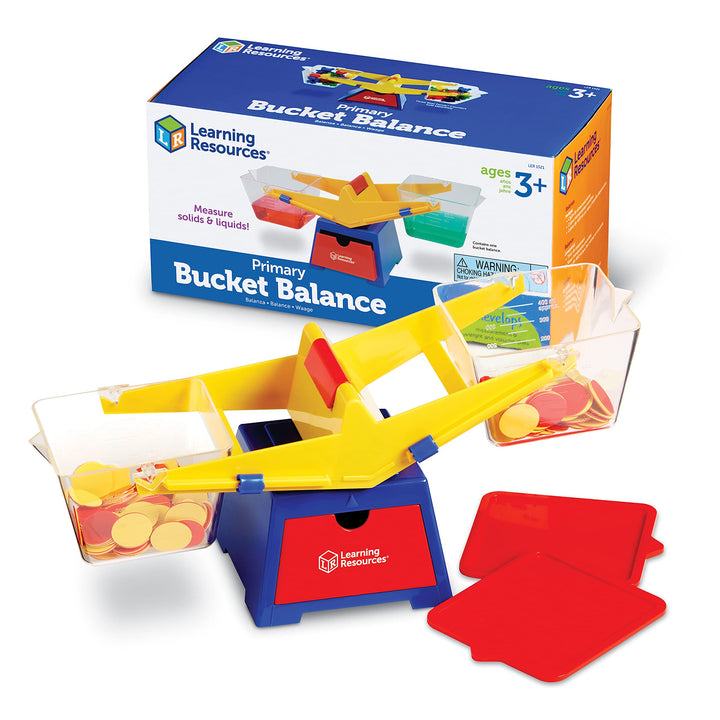 Learning Resources Primary Bucket Balance Teaching Scale - 1 Piece Ages 3+