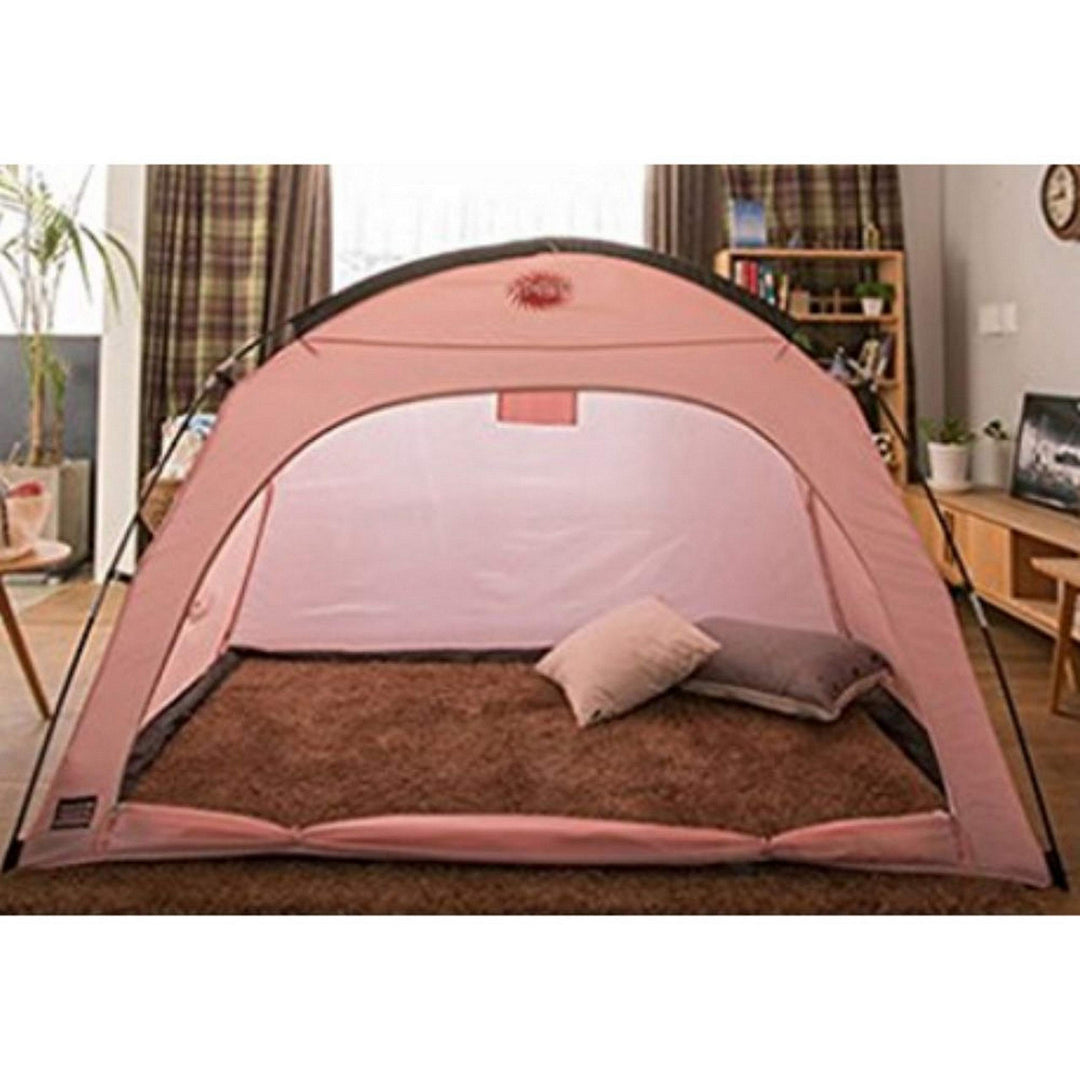Privacy Play Tent On Sleep Bed for Kids Indoor Use 1pc Pink Fabric - Diamond Home USA