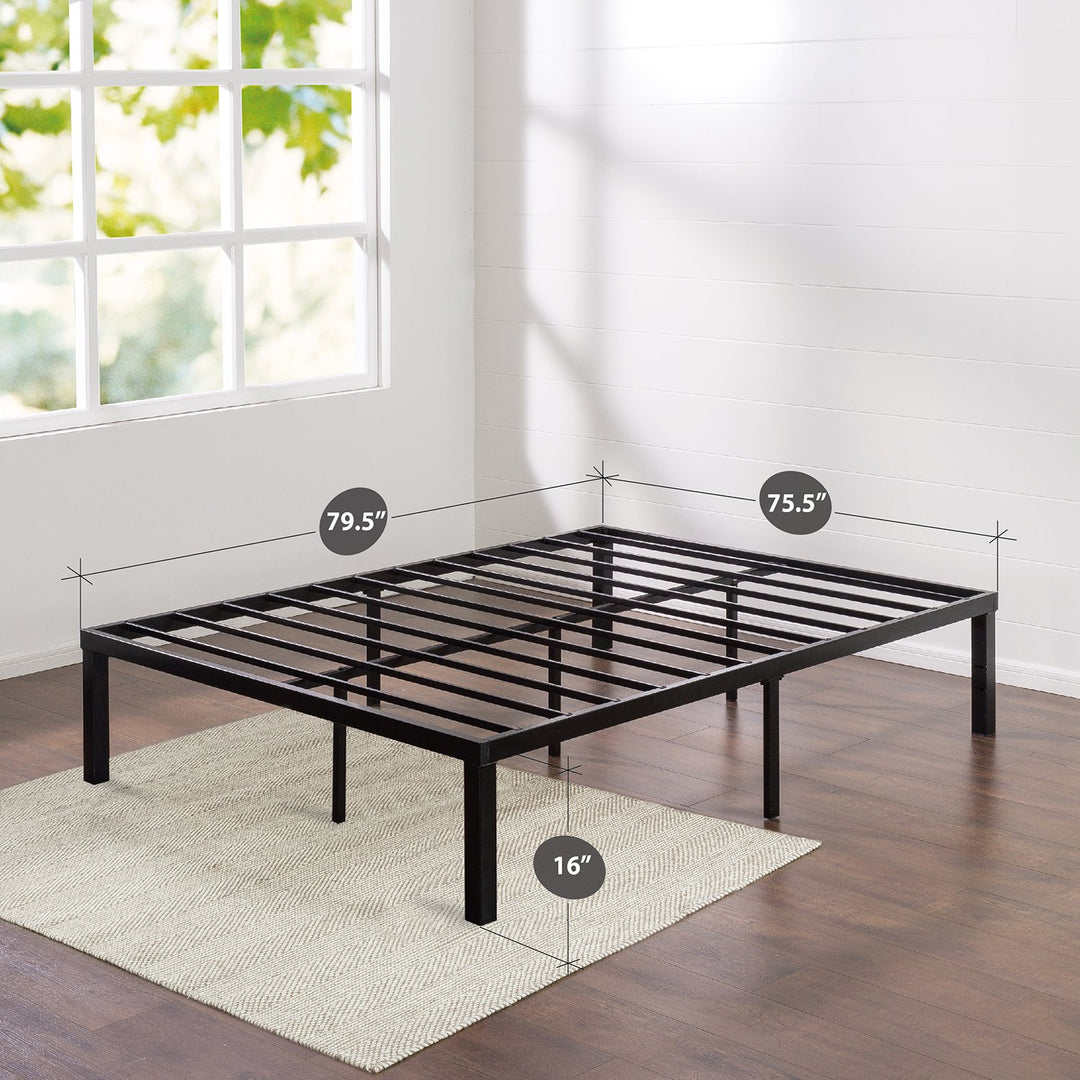 ZINUS Luis 16 Inch QuickLock Metal Platform Bed Frame / Mattress Foundation with King - Diamond Home USA