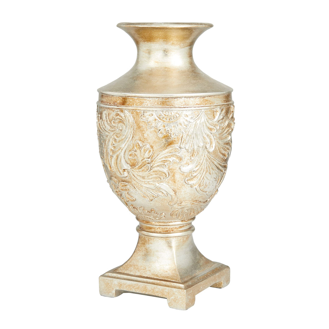 Gold Polystone Traditional Vase Polyresin - Diamond Home USA