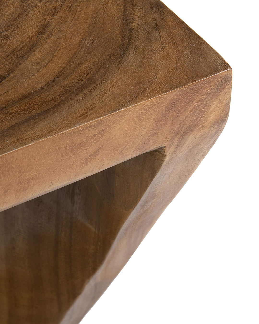 East At Main Cason Side Table Tan 24" - Natural - Diamond Home USA
