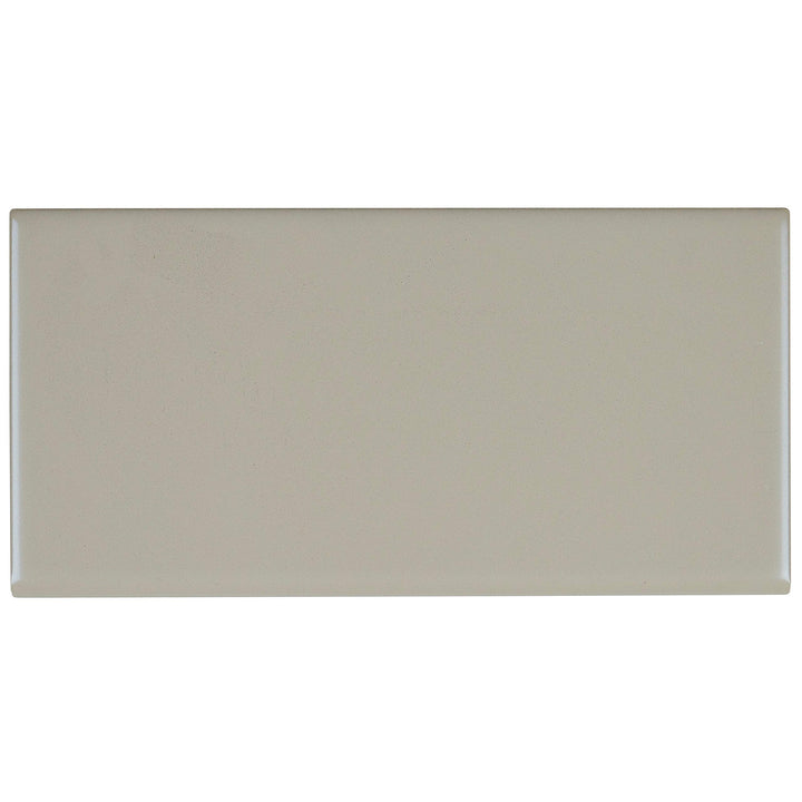 Sophisticated 4x8-inch Glazed Ceramic Bullnose in Matte Architectural Gray - 4x8 - Diamond Home USA