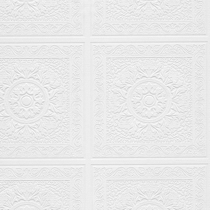 Comfort Isaac White Textured Paintable Peel-and-stick Wallpaper Roll