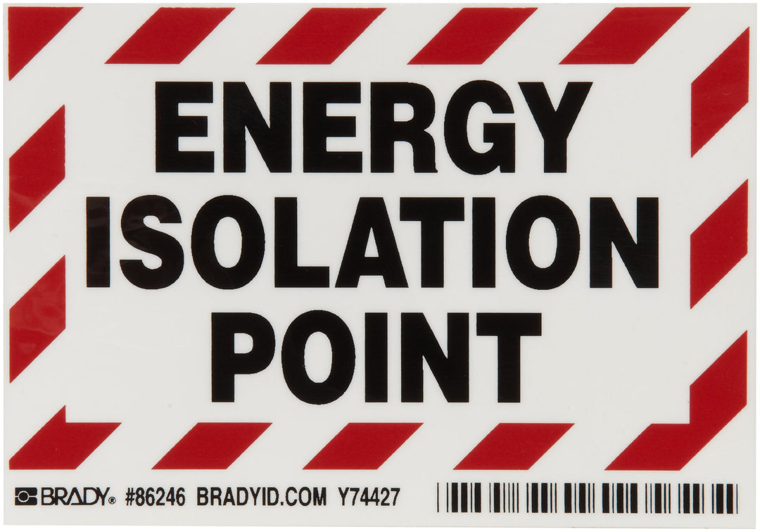 Brady 86246 3-1/2" Height 5" Width B-302 High Performance Polyester Black And