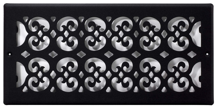 Decor Grates ST614R Cold Air Return Register 6x14 Black Textured - Diamond Home USA