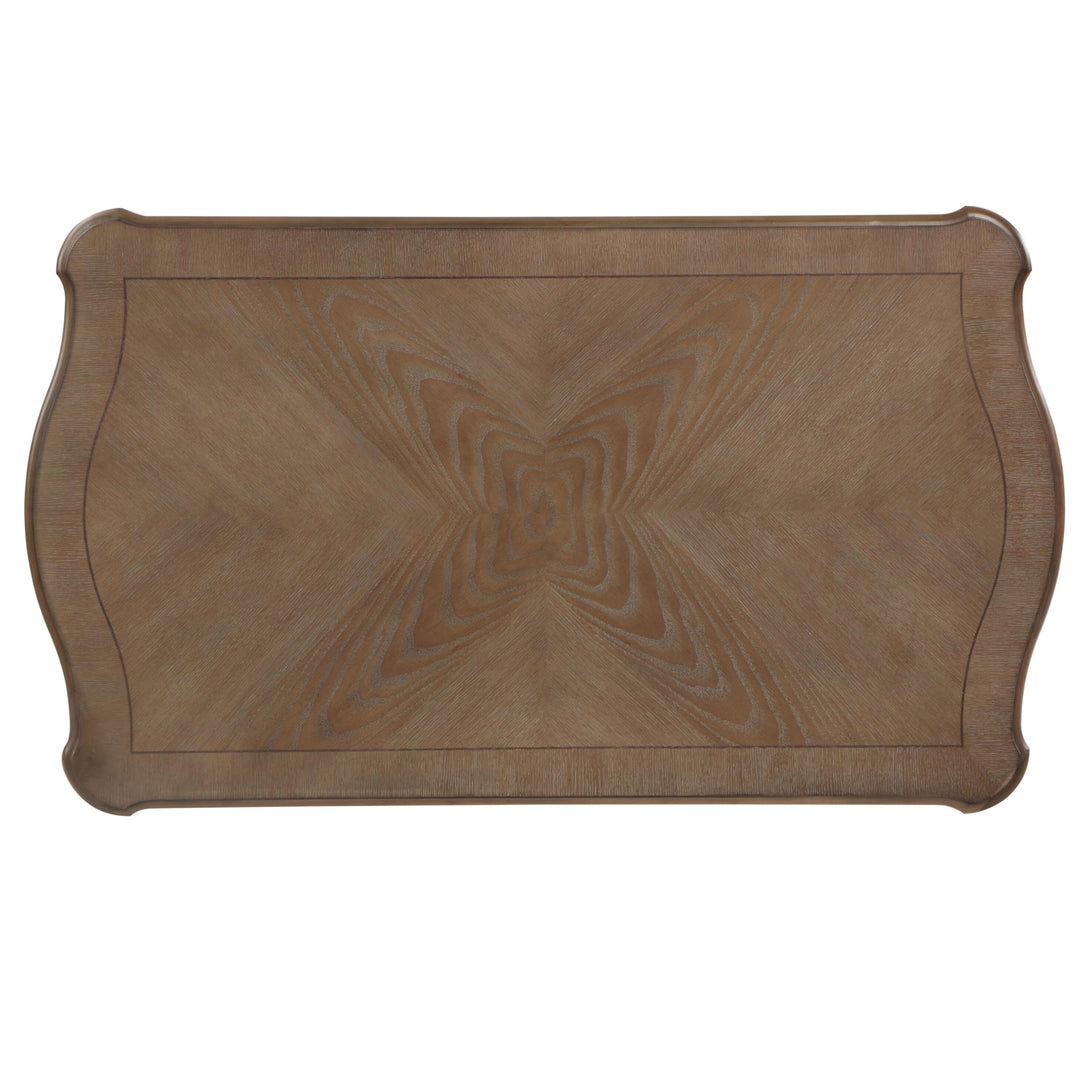 Coffee Table with Lift Top in Oak and Antique White Brown Transitional - Diamond Home USA