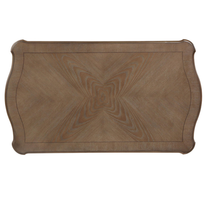 Coffee Table with Lift Top in Oak and Antique White Brown Transitional - Diamond Home USA