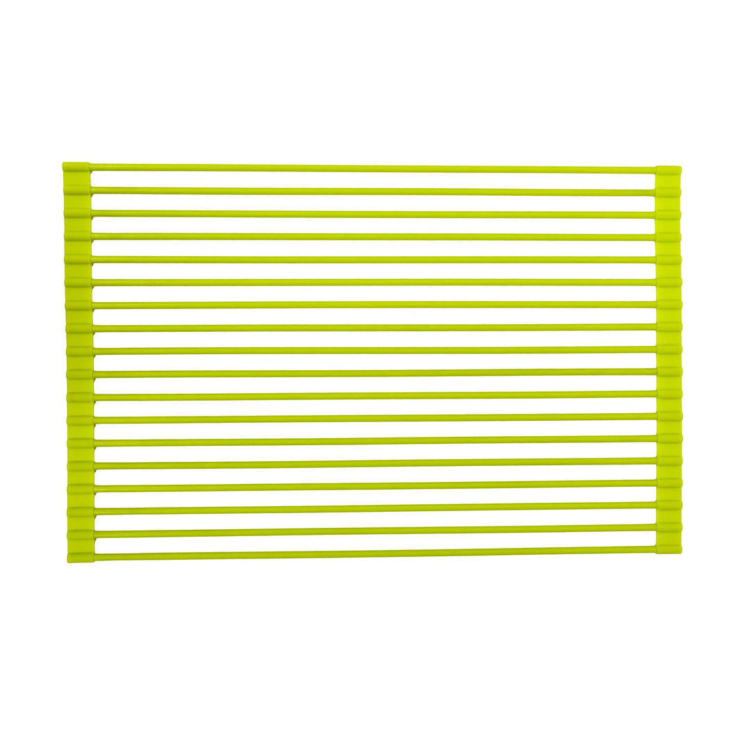 20.5" x 13.1" Lime Green Rollable Dish ying Rack Kitchen Over The Sink Dish