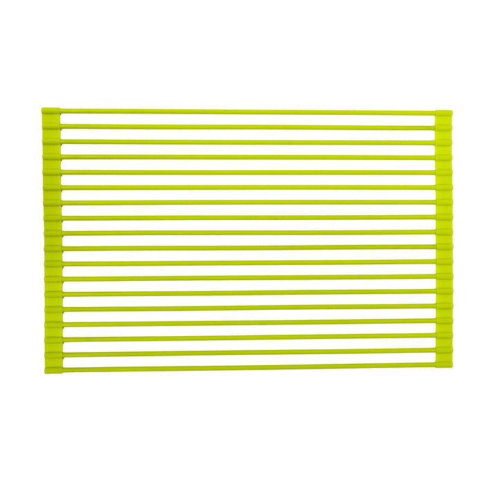 20.5" x 13.1" Lime Green Rollable Dish ying Rack Kitchen Over The Sink Dish