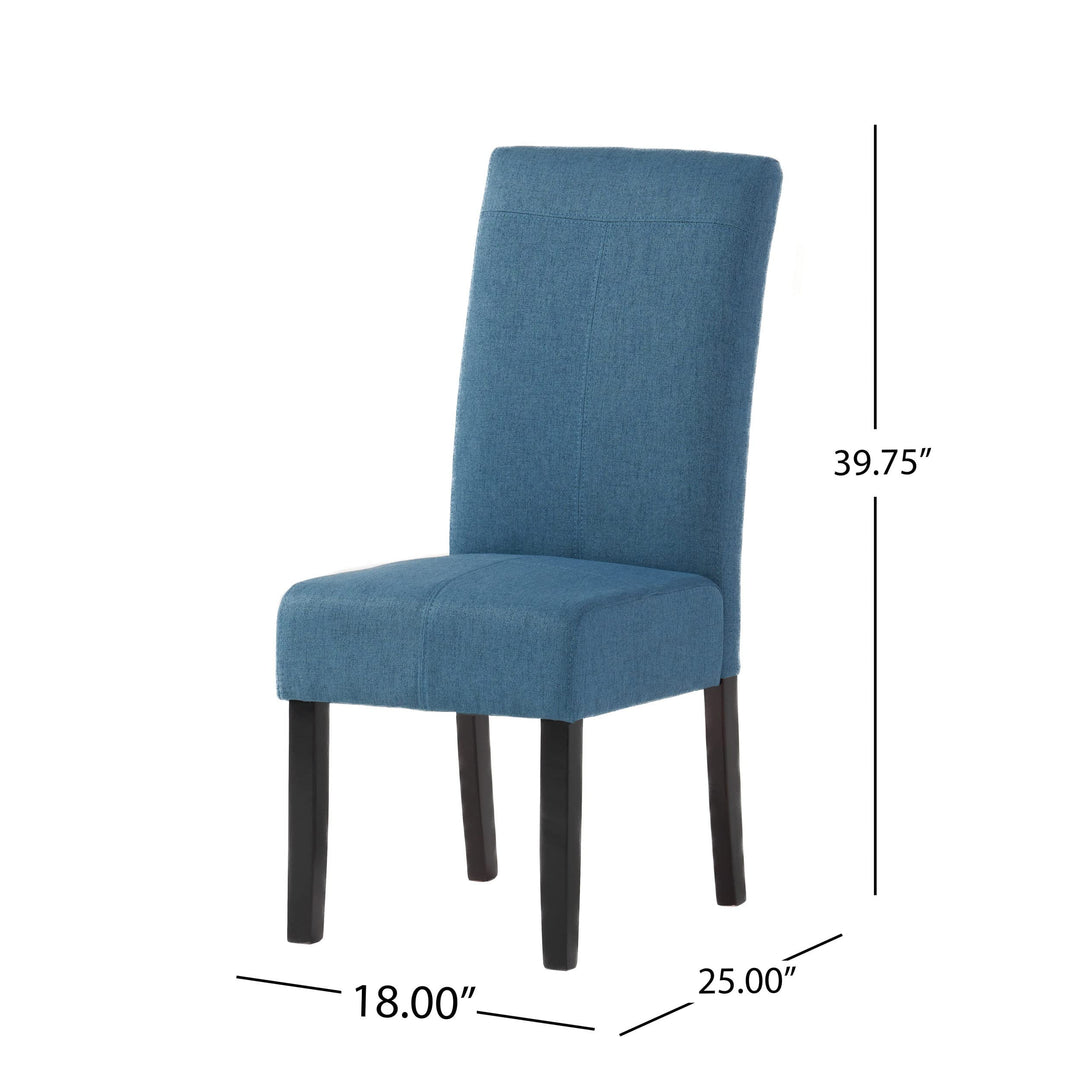 Christopher Knight Home Pertica Fabric Dining Chairs 2-Pcs Set Blue - Diamond Home USA