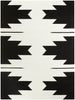 Balta Rugs Nicholas Modern Southwestern Area Rug Black 5' 3" x 7' 5'3" x 7' - Black