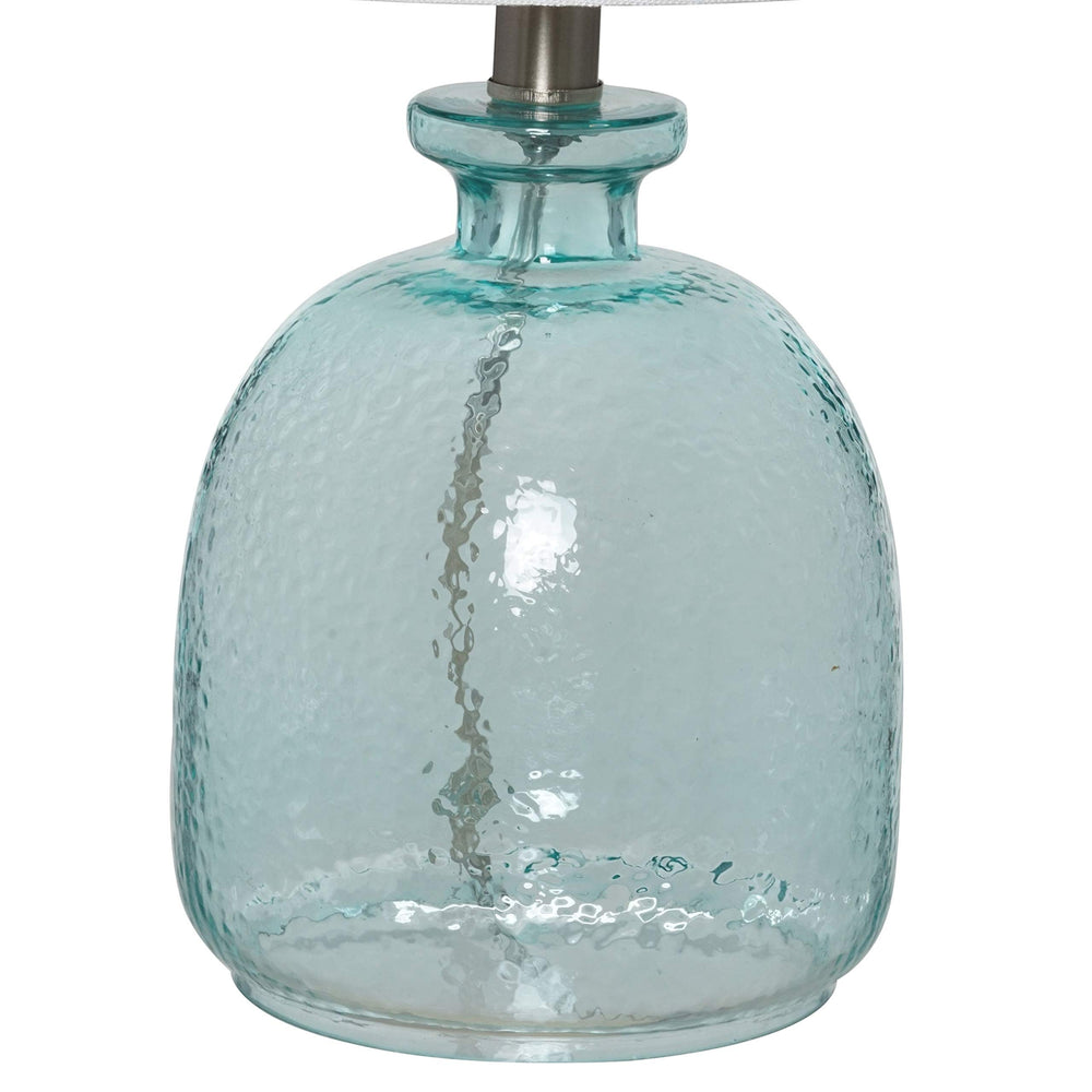 Cedar Ocean Blue Glass Table Lamp - Diamond Home USA