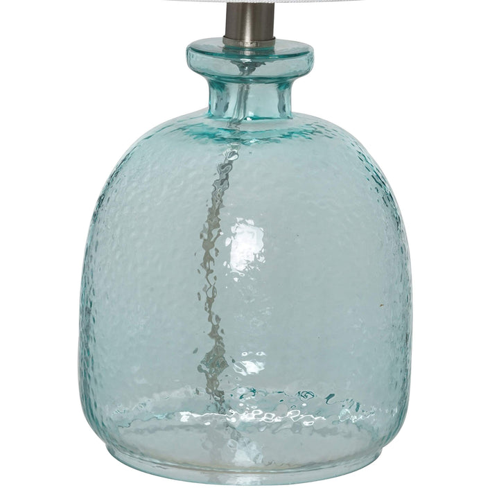 Cedar Ocean Blue Glass Table Lamp - Diamond Home USA