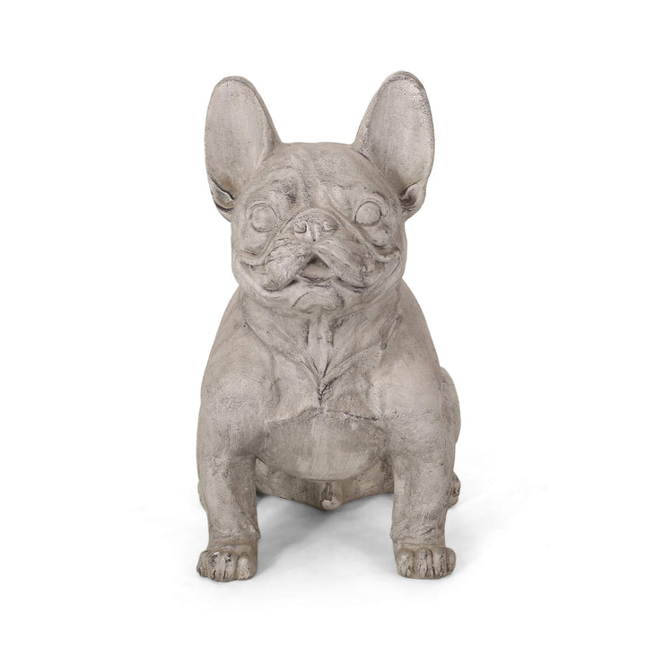 Christopher Knight Home Susan Outdoor French Bulldog Garden Statue Rustic