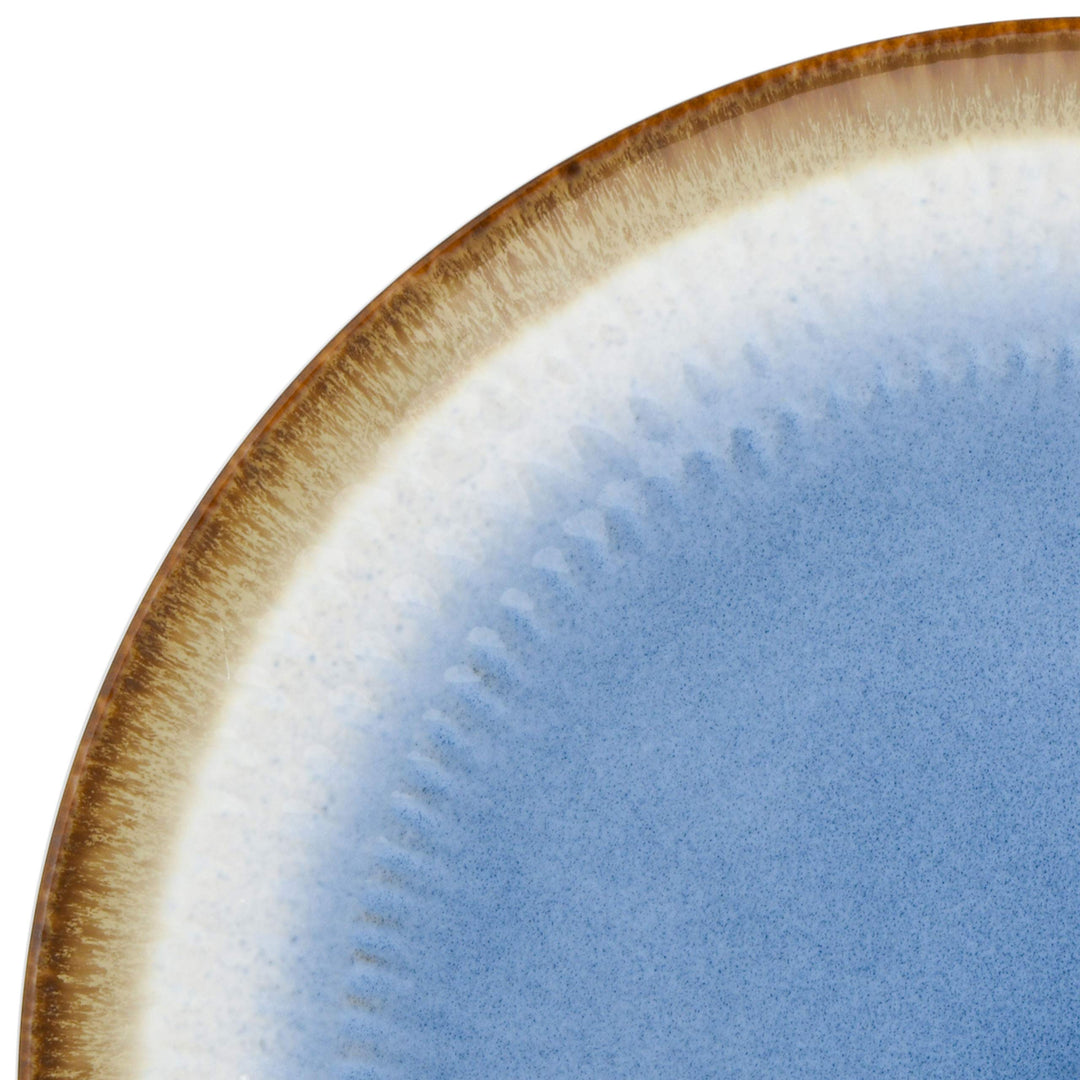 Gibson Elite Moonstruck Round Reactive Glaze Stoneware Dinnerware Set Service - Diamond Home USA