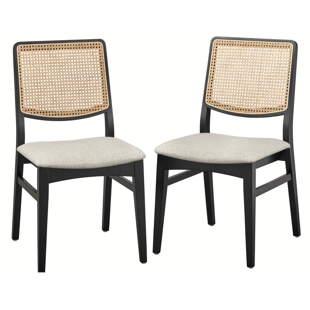 Lifestorey Gilcrest Cane Dining Chairs (Set of 2) - Diamond Home USA