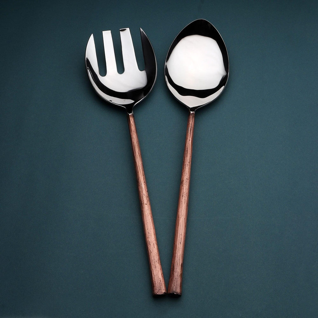 Gemixx INOX Sundance Salad Serving 2 Pc. Set - Diamond Home USA