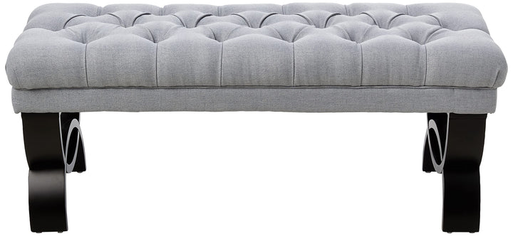 Christopher Knight Home Scarlett Fabric Ottoman Bench Dark