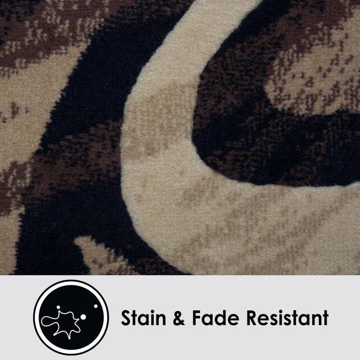 Home Dynamix Catalina Picasso Contemporary Artistic Swirl Area Rug 1 ft 9 in x 6 1'9"x6'9" - Diamond Home USA