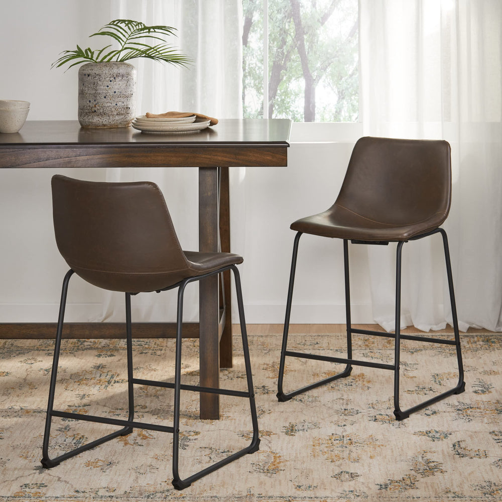 Christopher Knight Home Charlie Vintage Brown Counter Stool - Diamond Home USA