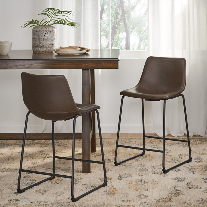 Christopher Knight Home Charlie Vintage Brown Counter Stool - Diamond Home USA