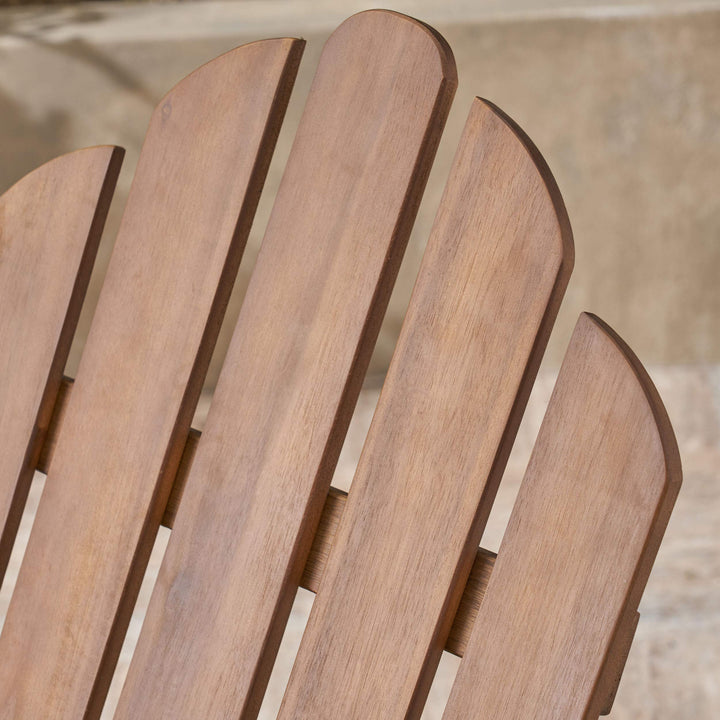 Christopher Knight Home Cara Outdoor Foldable Acacia Wood Adirondack Chair dark brown finish - Diamond Home USA