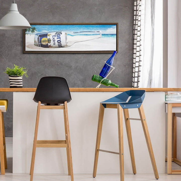 Extra Framed Canvas Wall Art Decor Blue - Diamond Home USA