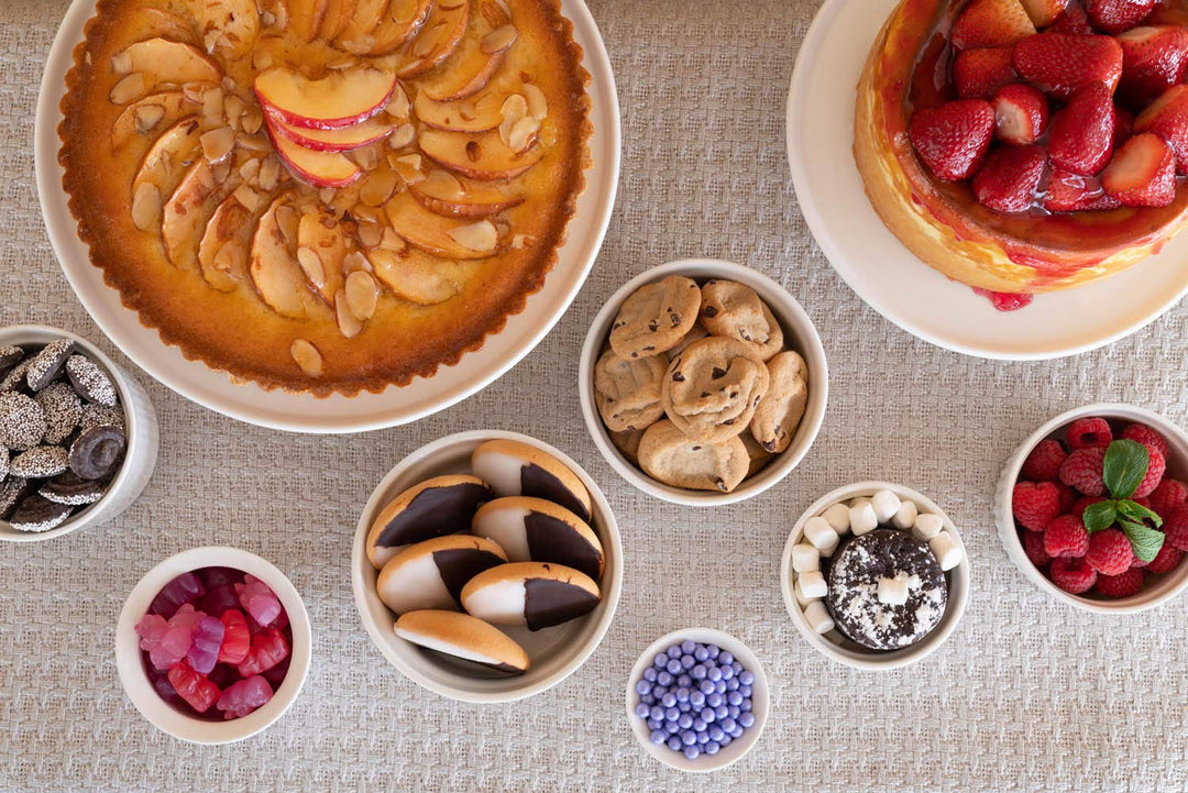 10 Strawberry Street Whittier 10.5" Cake Stand Set of 2 White - Diamond Home USA