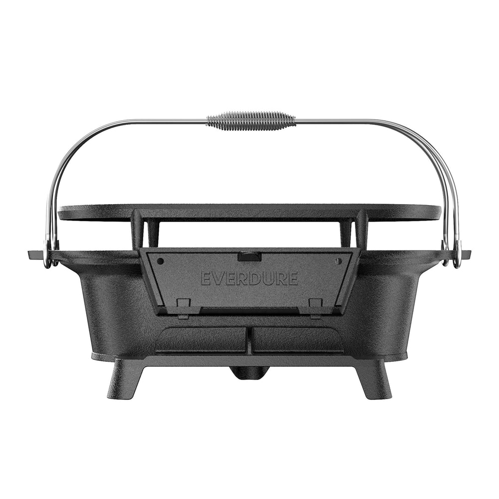 Cast Iron Grill And Cover Black Rust Resistant - Diamond Home USA