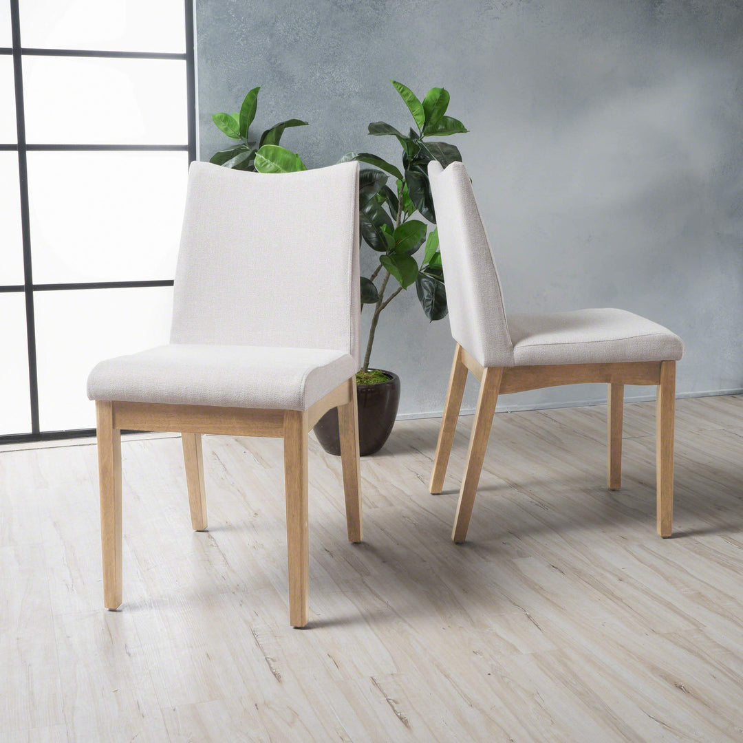 Christopher Knight Home Ignativs Fabric Dining Chair (Set of 2) Light Beige - Diamond Home USA