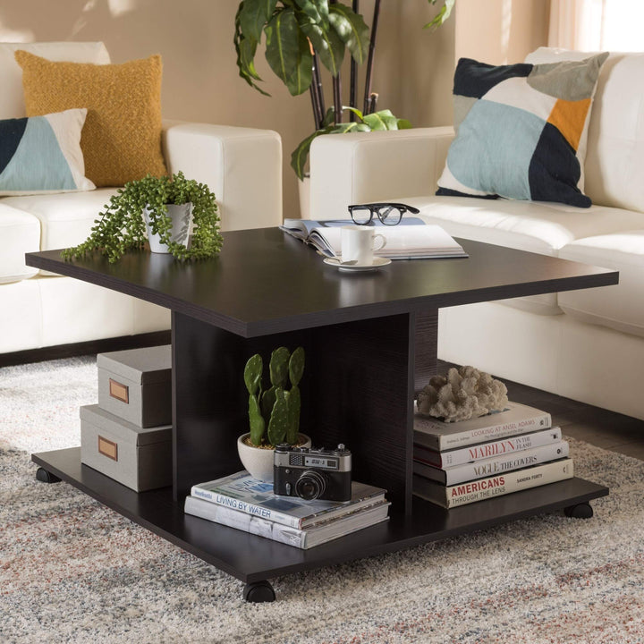 Baxton Studio Contemporary Dark Brown Coffee Table by