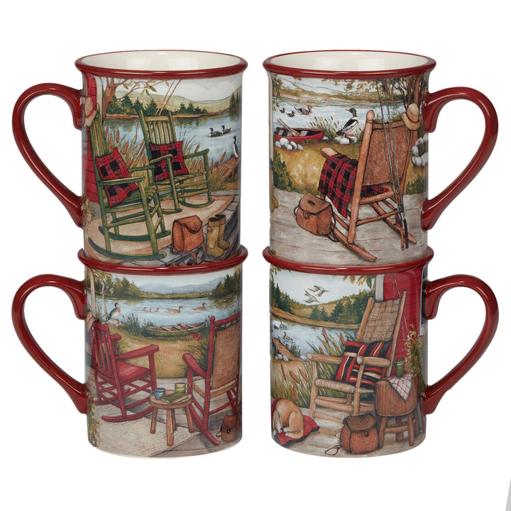 Certified International Lake Retreat 16 pc Dinnerware Set Service for 4. - Diamond Home USA