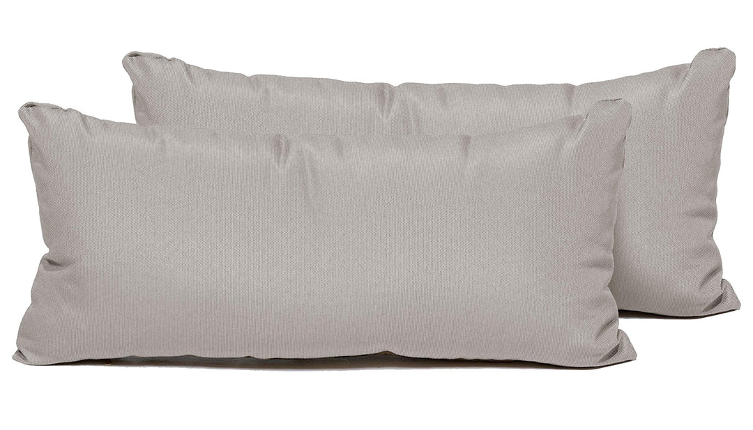 TKC Outdoor Throw Pillows Rectangle in Beige (Set of 2)
