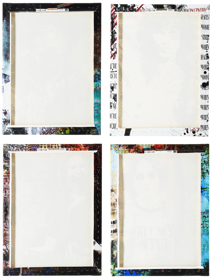 Ready2HangArt Rock Stars 4 Piece Modern Contemporary Canvas Wall Art Print - Diamond Home USA