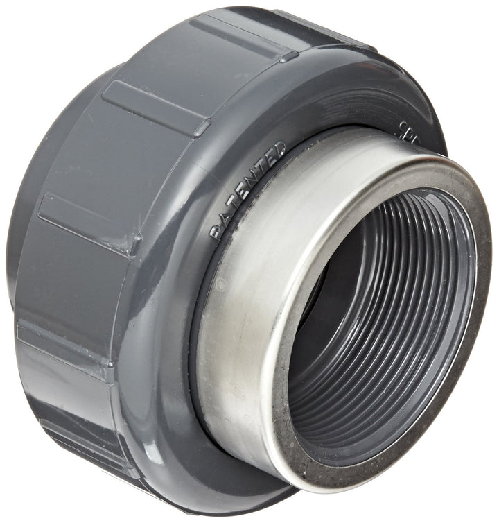 Spears 8059-SR Series PVC Pipe Fitting Union with Viton O-Ring Schedule 80