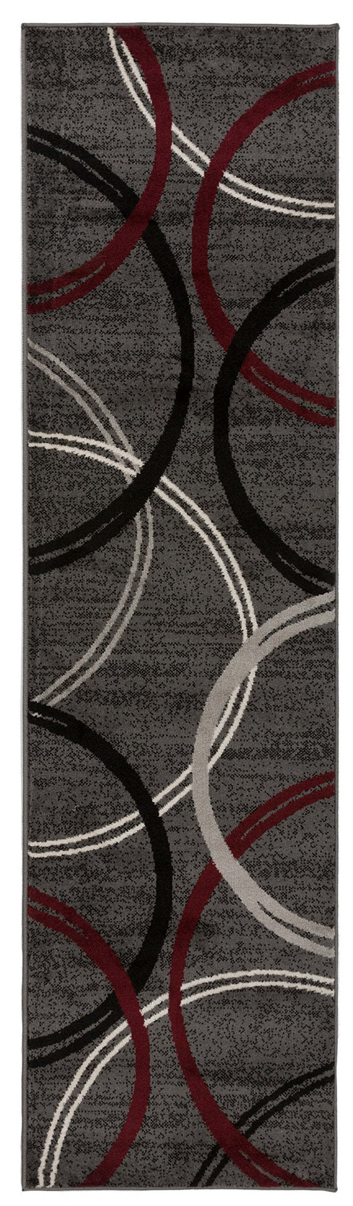 Rugshop Contemporary Abstract Circles Design Area Rug