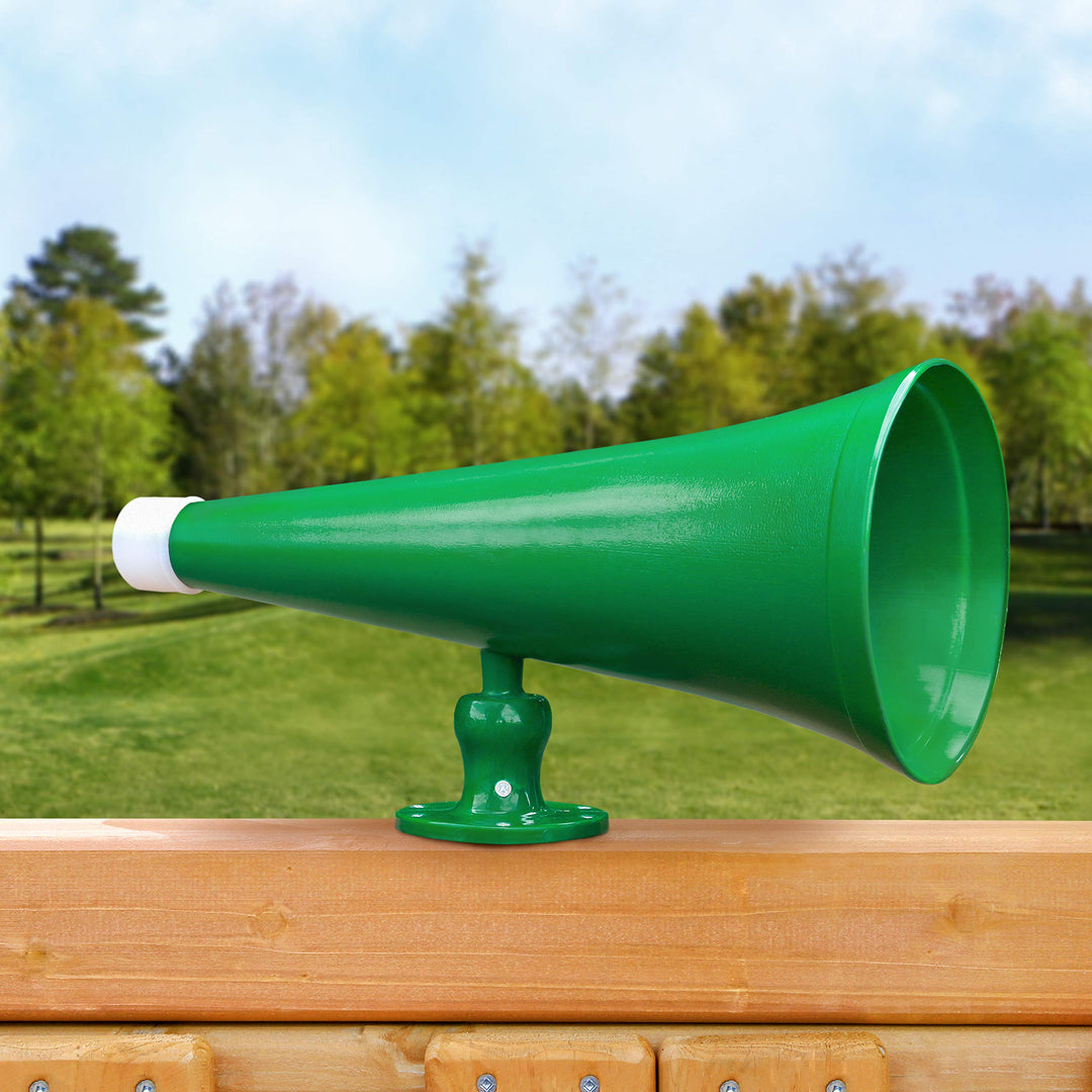 Gorilla Playsets 07-0022-G Megaphone Plastic Swing Set Accessory with Mount Green - Diamond Home USA