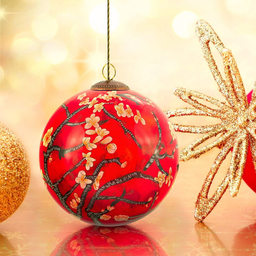 La stiche Vincent Van Gogh 'Branches of an Almond Tree in Blossom Red' Hand - Diamond Home USA