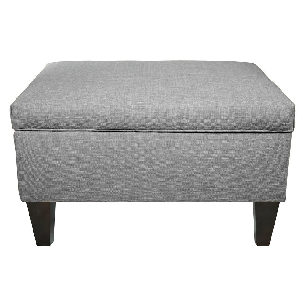 MJL Furniture Brooklyn wson-7 Upholstered Square-Legged Box Storage Ottoman