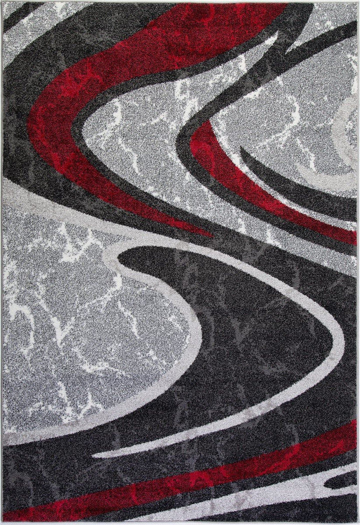 Ladole Rugs Innovative Spirals Abstract Pattern Area Rug Living Room Bedroom 5'3" x 7'6" (160cm x 230 cm) - Diamond Home USA